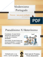 Modernismo Português. Heterônimos