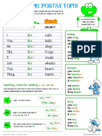 Grammar Posters Present Simple Positive Form