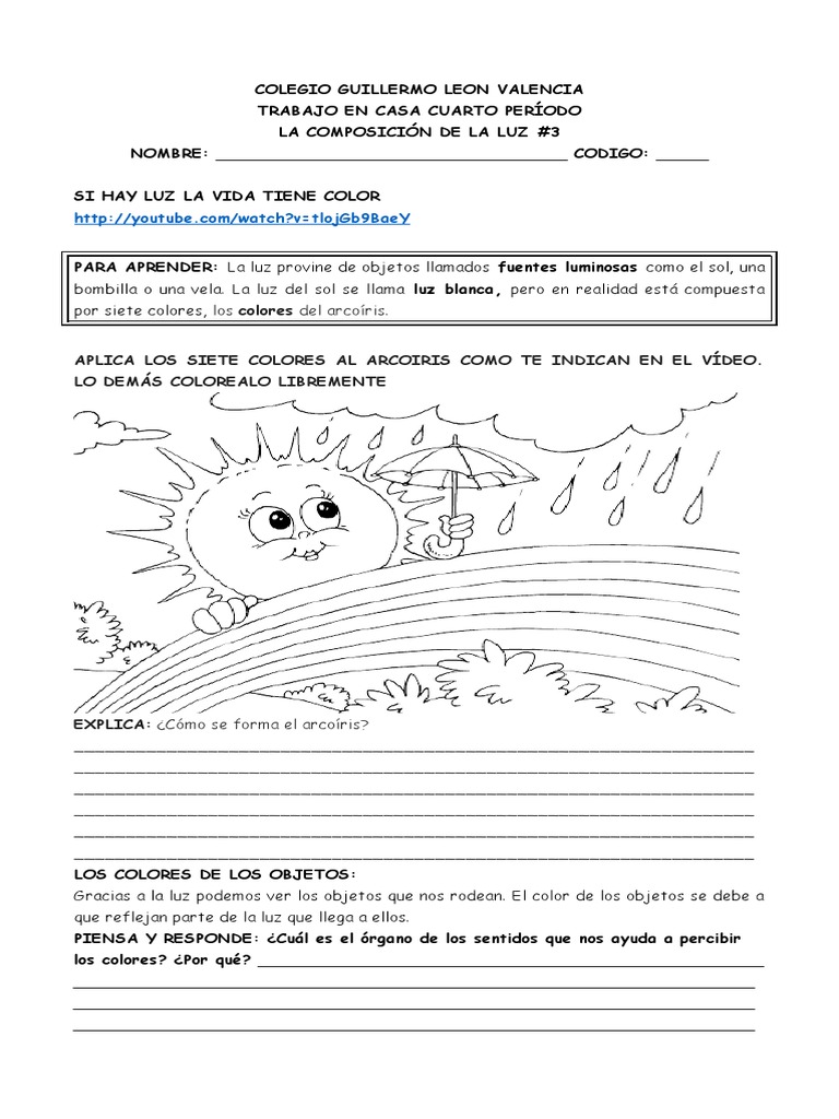 Descomposición de La Luz | PDF | Ligero | Arco iris