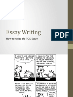 Essay Writing: How To Write The TOK Essay