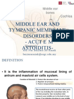 Middle Ear and Tympanic Membrane Disorders - Acut E M Astoiditis