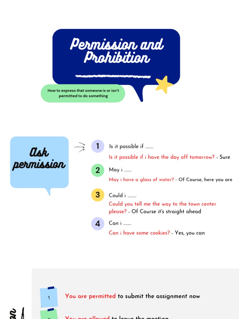 Expressing Permission and Prohibition | PDF
