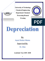 University of Technology Chemical Engineering Department Chemical Processing Branch Evening