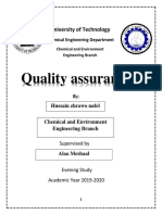 Quality Assurance: University of Technology