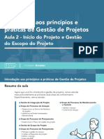 Início Do Projeto e Gestão Do Escopo Do Projeto