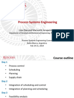 Process Systems Engineering: Lisia Dias and Marianthi Ierapetritou