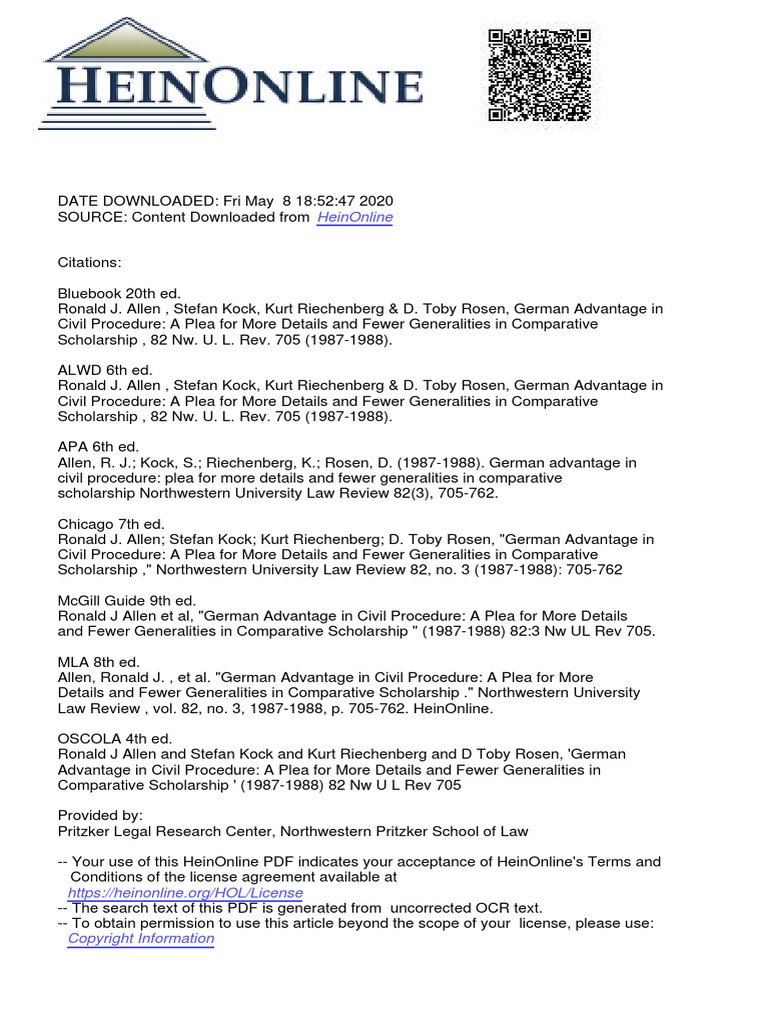 German Advantage PDF Discovery (Law) Lawsuit