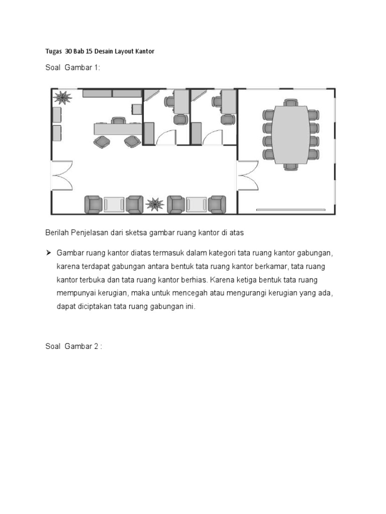Tugas 30 Bab 15 | PDF Denah Tata Ruang Kantor Yang Baik Tugas 30 Bab 15 | PDF - Denah Tata Ruang Kantor Yang Baik