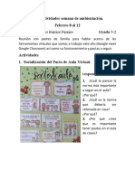 Guía Actividades Semana de Ambientación. Febrero 8 Al 12 Profesora: Nellys Barrios Pereira Grado:5-2