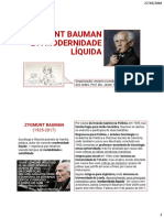 Socio 7 - Slides Zigman Bauman_Modernidade Liquida - Pf Jeane