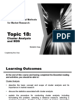 Topic 18:: Cluster Analysis and MDS