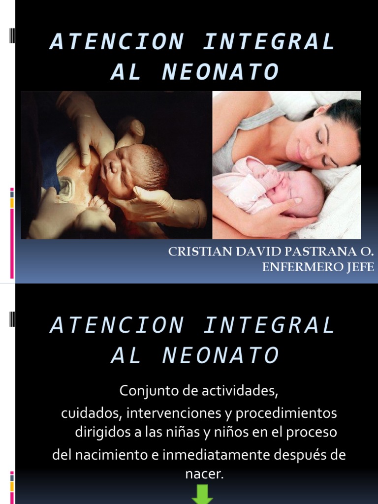 Atencion Integral Al Neonato | PDF | Infantes | Etapas de la vida humana