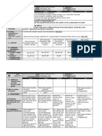 School Grade Level Teacher Learning Area Teaching Dates and Time Quarter