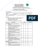 Hot and Cold Application Procedural Checklist