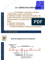 Defectos cristalinos y propiedades