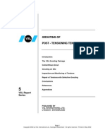 Grouting of Post - Tensioning Tendons: VSL Report Series