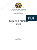 4 Tema Narrativa Breve