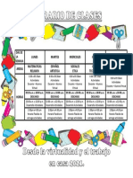 Horario de Clases Grado Quinto Primaria 2021 Mama Final