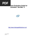 Software Evaluation Guide For Autodesk 3ds Max 9: Version 2006-09 Rev. 1.0