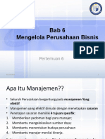 Pertemuan 6 Mengelola Perusahaann Bisnis