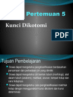 Pertemuan 5 Kunci Di Kotomi