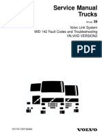 Service Manual Trucks: Volvo Link System MID 142 Fault Codes and Troubleshooting VN, VHD Version2