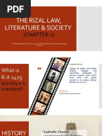 The Rizal Law, Literature & Society: (Chapter 1)