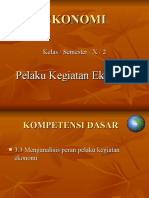 Pelaku Kegiatan Ekonomi