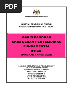 Garis Panduan Frgs Pindaan Tahun 2021 Pdf
