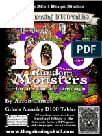 Grim's Amazing D100 Tables 100 Random