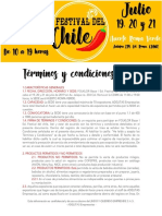 Términos y Condiciones Festival Del Chile CDMX