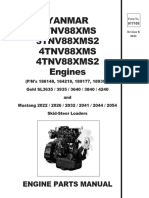 Yanmar 3TNV88XMS 3TNV88XMS2 4TNV88XMS 4TNV88XMS2 Engines: Engine Parts Manual