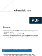 Membuat Field Note