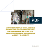 Listado de Materiales Reciclabes FAS PANAMAoctubre2018