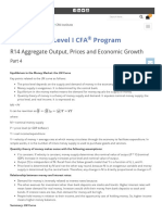 IFT Notes For Level I CFA Program: R14 Aggregate Output, Prices and Economic Growth