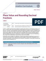 Place Value and Rounding Decimal Fractions: Mathematics Curriculum
