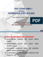 03 Modul 3 Sedimentasi (Free Settling) 15 2020