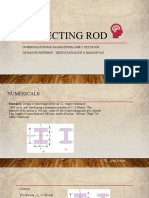 Connecting Rod: Numericals From K Raghavendra Dme-2 Text Book Databook Referred: Design Data Book K Mahadevan
