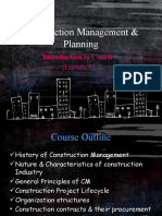 Lec.1. Intro to Construction Management & Planning