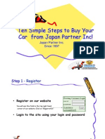 Ten Simple Steps To Buy Your Car From Japan Partner Inc!