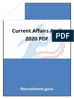 Current Affairs April 2020 PDF
