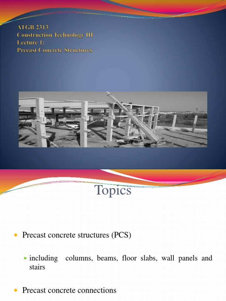 Precast Concrete Structures Overview | PDF | Prestressed Concrete ...