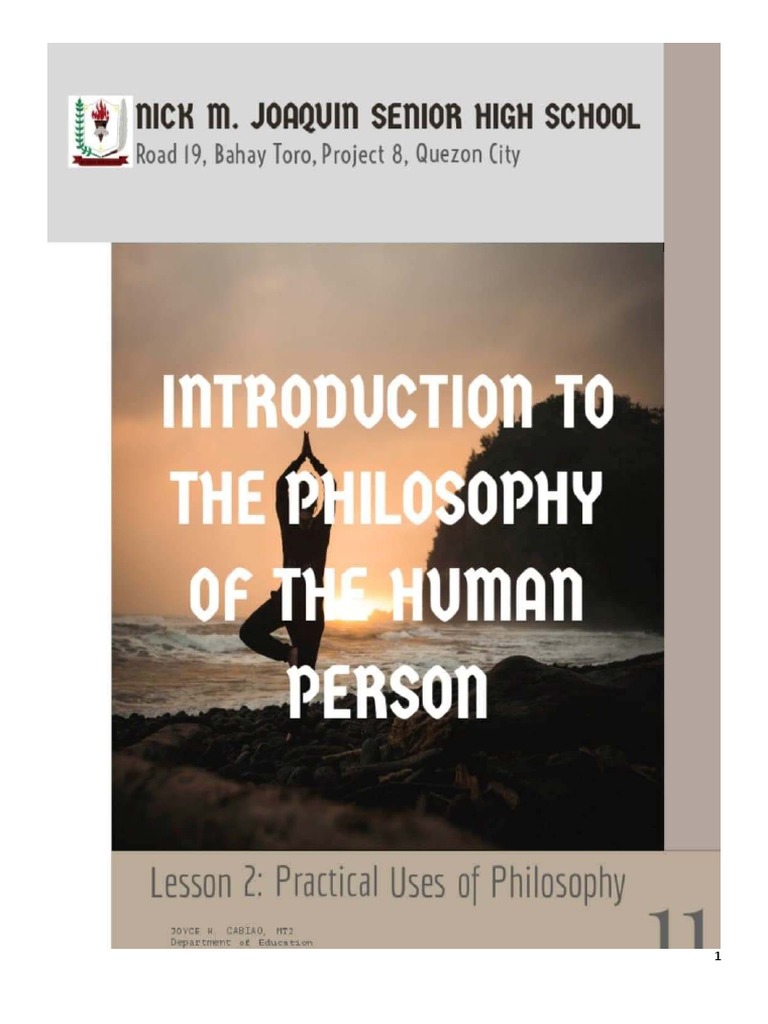 Worksheet 2 PHILOSOPHY Lesson 2 | PDF | Critical Thinking | Mind