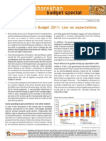 Run-Up To Union Budget 2011: Low On Expectations: February 16, 2011