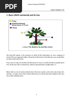 Basic LINUX Commands and Its Use.: Course Teacher: SAC