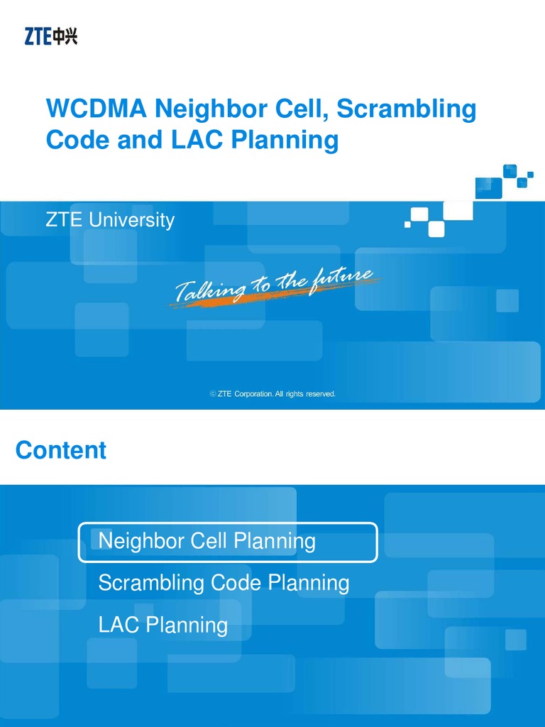 WCDMA Scrambling Code and LAC Planning | PDF | Network Congestion ...