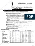 Stairway Installation Instructions