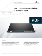 18ch Dual Fiber 1270-1610nm CWDM Mux Demux + Monitor Port