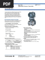 General Specifications: EJA110A Differential Pressure Transmitter