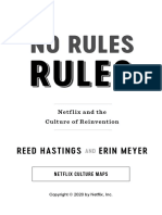 Reed Hastings Erin Meyer: Netf Lix and The Culture of Reinvention